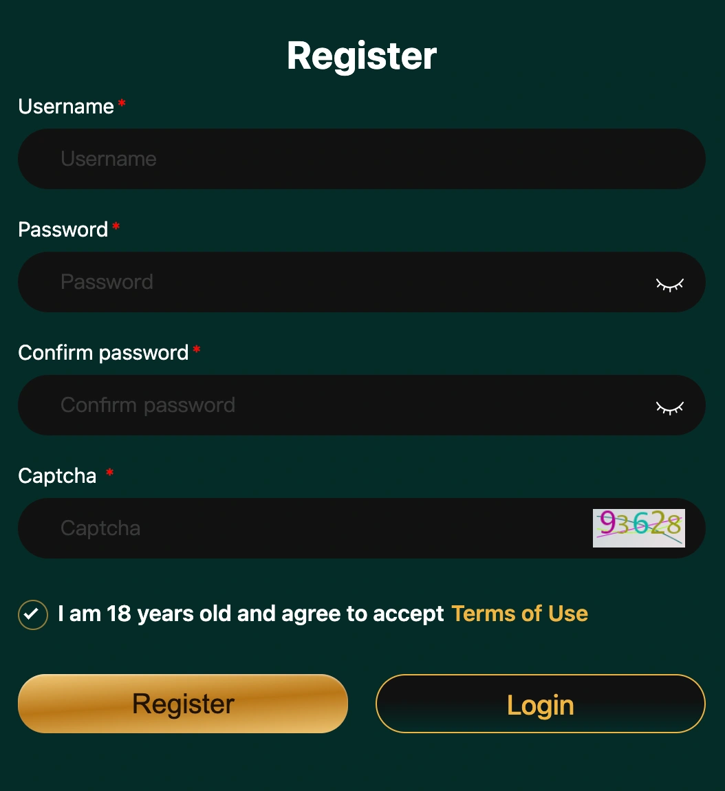 JL678 registration interface on mobile highlighting fast and secure account creation